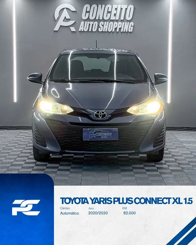 Carro Toyota Yaris 2020 1.5 XL Plus Connect CVT (Flex)