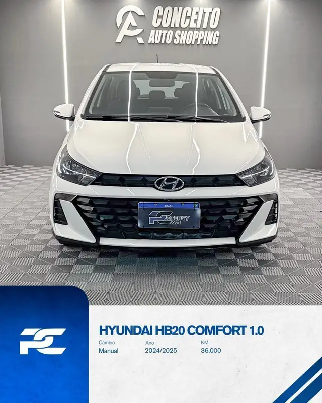 Carro Hyundai HB20 2025 Comfort 1.0 (Mec.)