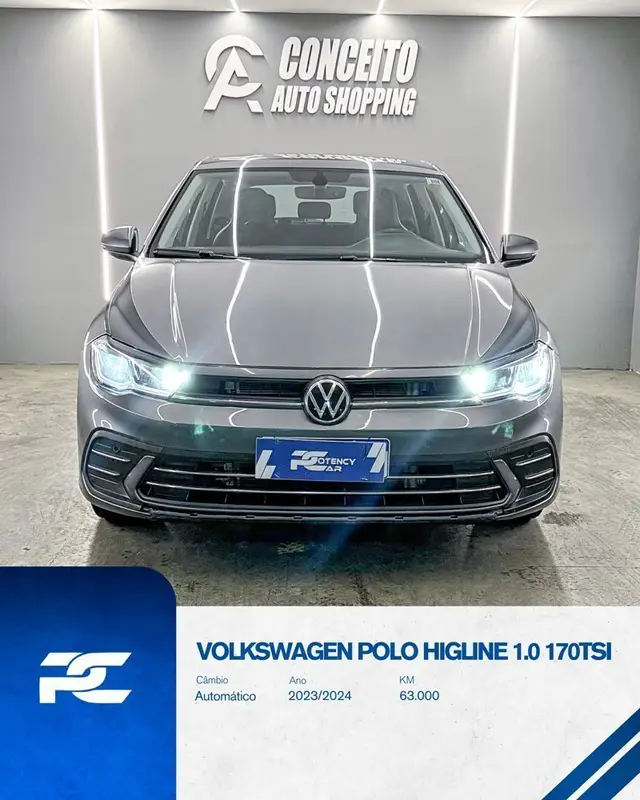Carro Volkswagen Polo 2024 Highline TSI 1.0 Flex 12V Aut.