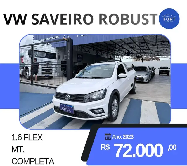 Carro Volkswagen Saveiro 2023 Robust 1.6 MSI CS (Flex)