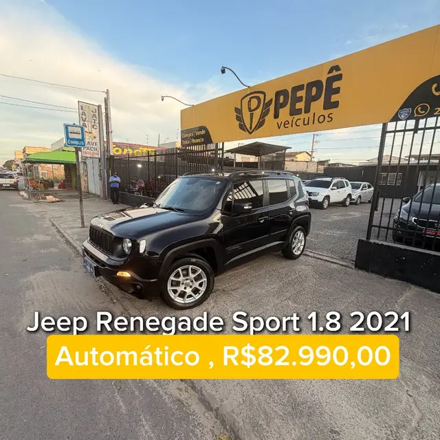 Carro Jeep Renegade 2021 Sport 1.8 4x2 (Aut) (Flex)