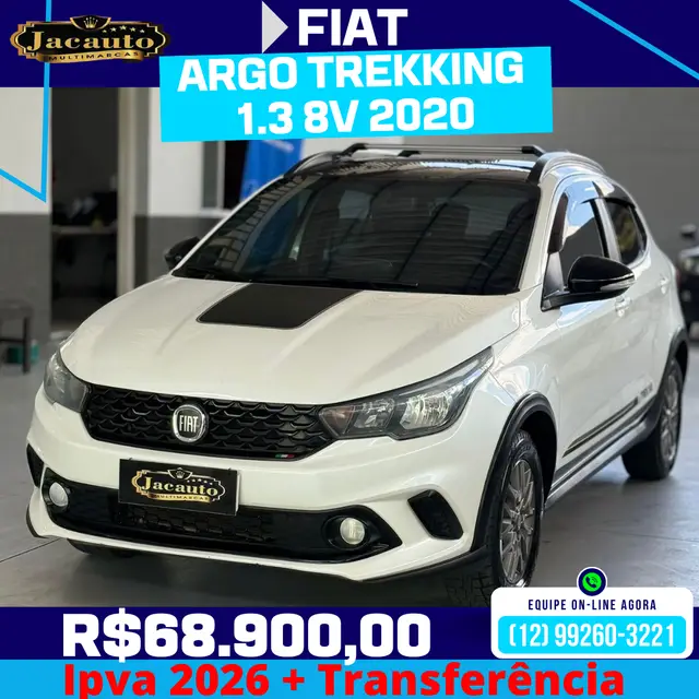 Carro Fiat Argo 2020 1.3 Trekking (Flex)
