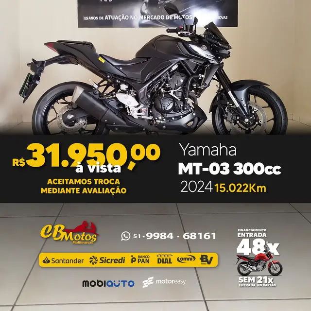 Moto Yamaha MT-03 2024 ABS
