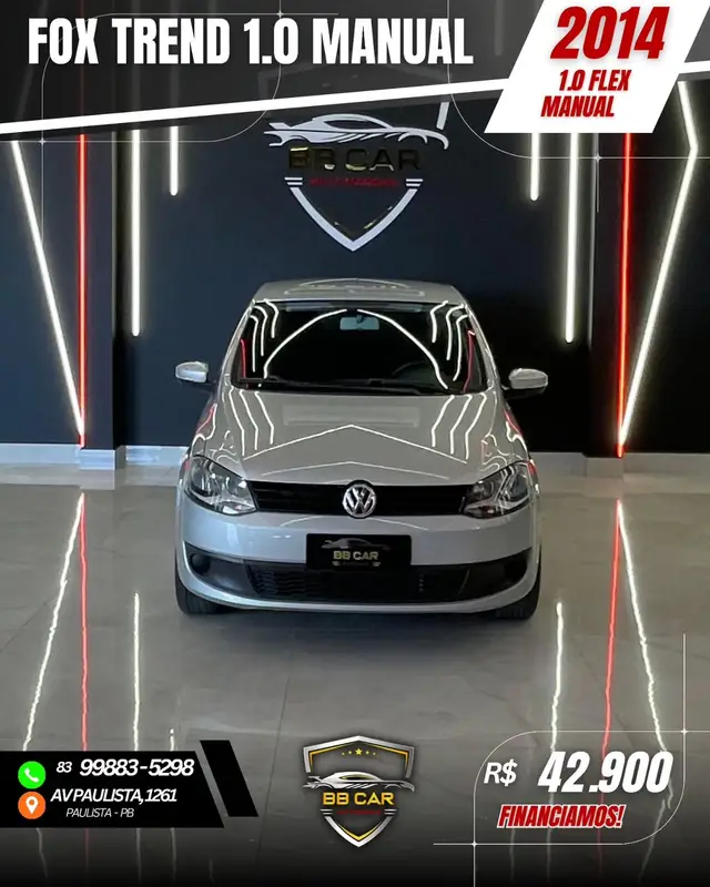 Carro Volkswagen Fox 2014 1.0 TEC BlueMotion (Flex) 4p