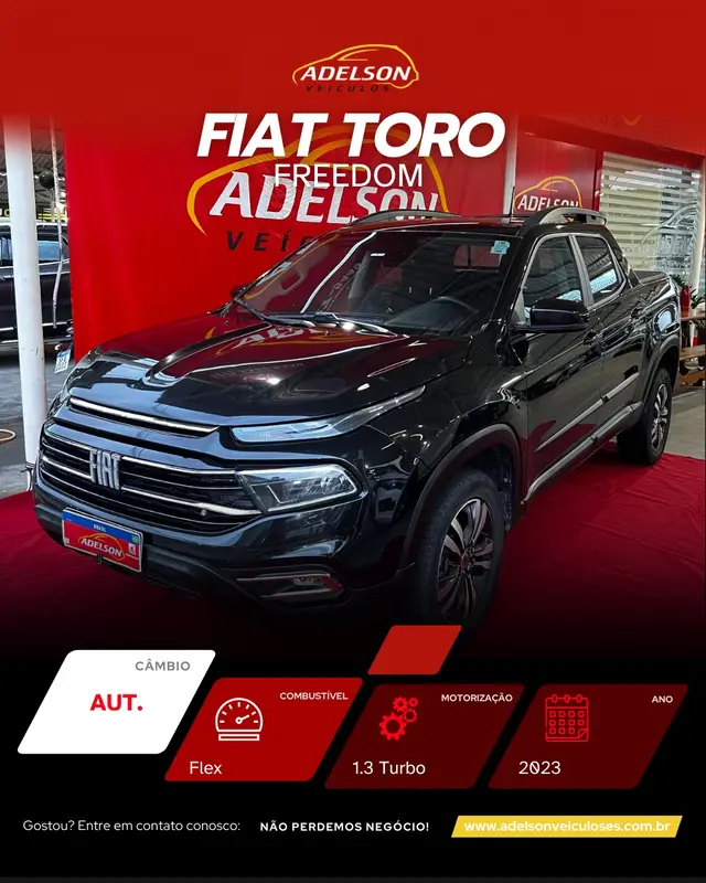 Carro Fiat Toro 2023 Freedom 1.3 turbo (Flex) (Aut)