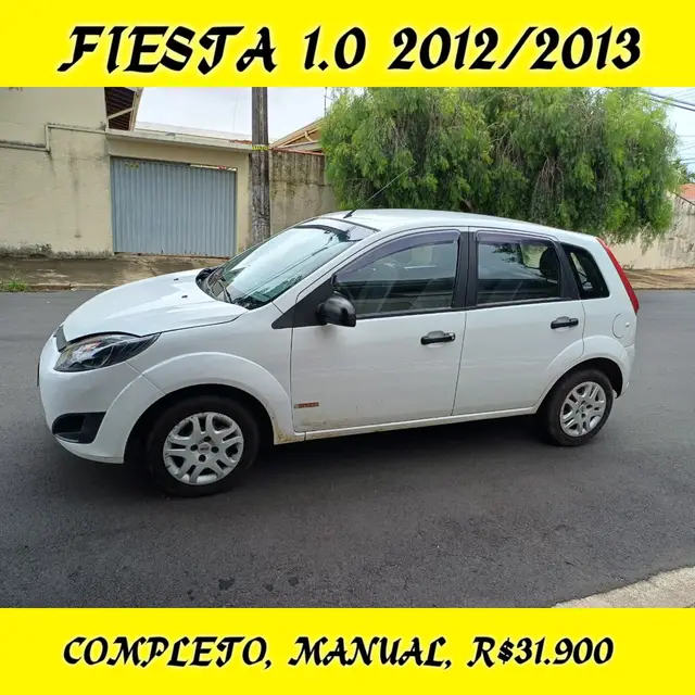 Carro Ford Fiesta Hatch 2013 Rocam 1.0 (Flex)