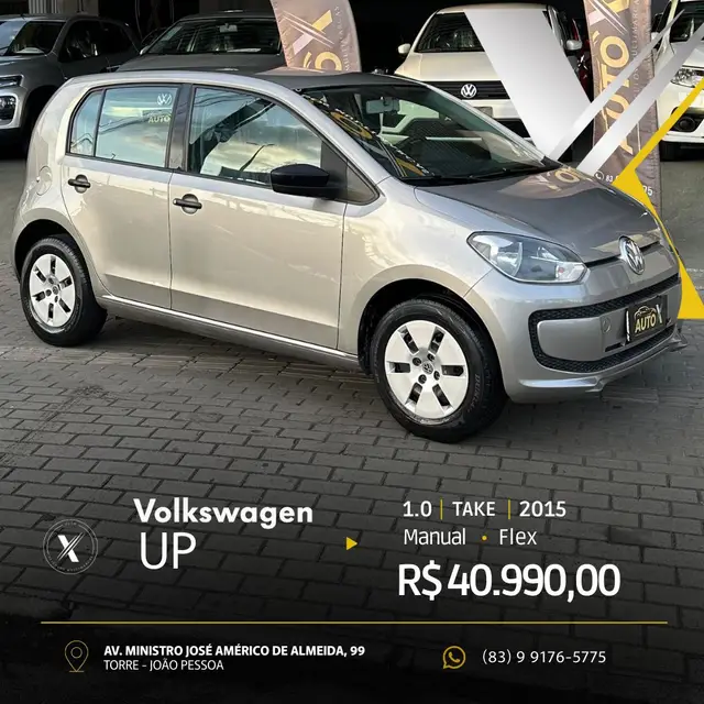 Carro Volkswagen Up! 2015 1.0 12v E-Flex take up! 2p