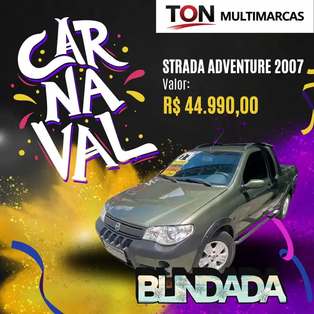 Carro Fiat Strada 2007 Original Adventure 1.8 8V (Flex) (Cabine Estendida)