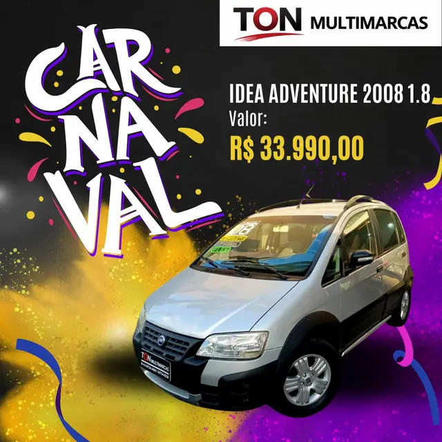 Carro Fiat Idea 2008 Adventure 1.8 (Flex)