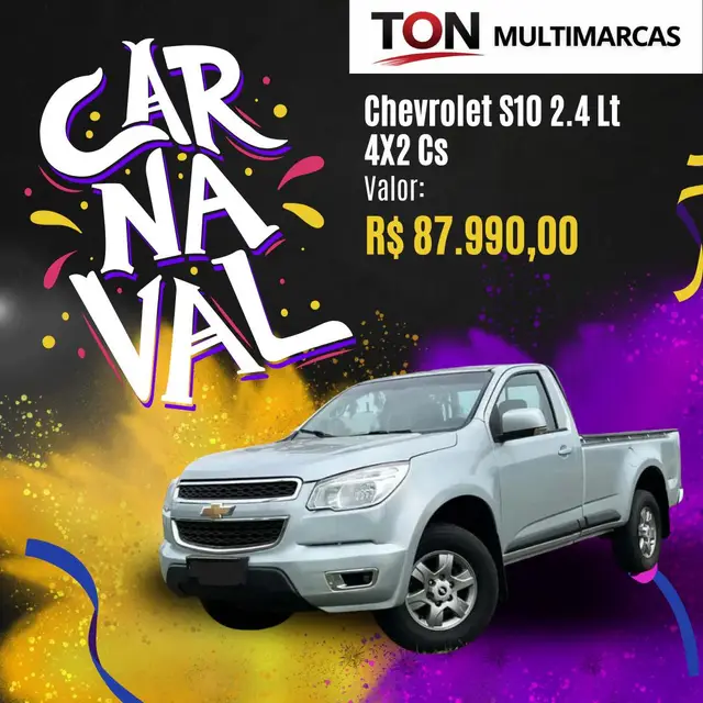 Carro Chevrolet S10 Cabine Simples 2013 S10 LT 2.4 (Flex) (Cab Simples) 4x2