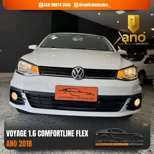 Carro Volkswagen Voyage 2018 1.6 MSI Comfortline (Flex)
