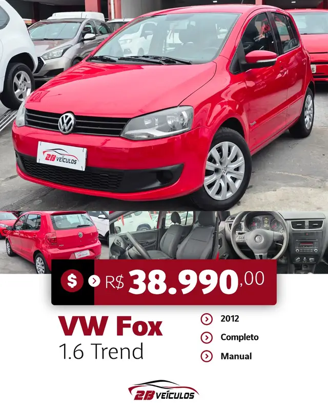 Carro Volkswagen Fox 2012 1.6 VHT (Flex)