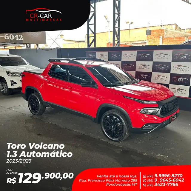 Carro Fiat Toro 2023 Volcano 1.3