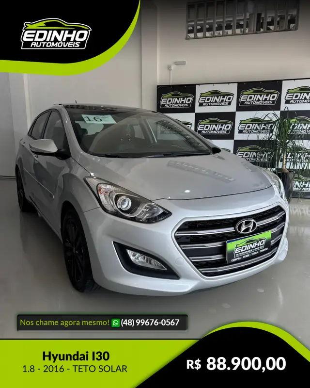 Carro Hyundai i30 2016 I30 1.8 16V MPI (Básico+Teto)