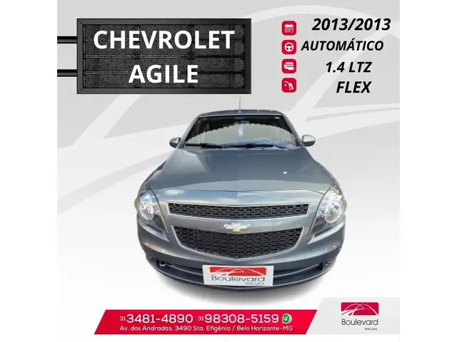 Carro Chevrolet Agile 2013 LTZ 1.4 Easytronic (Flex)