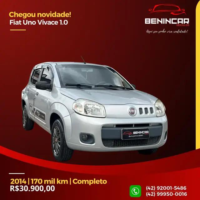 Carro Fiat Uno 2014 Vivace College 1.0 8V (Flex) 4p