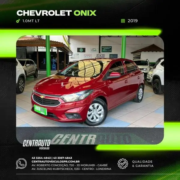 Carro Chevrolet Onix 2019 1.0 LT SPE/4