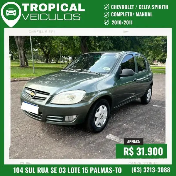 Carro Chevrolet Celta 2011 Spirit 1.0 VHCE (Flex) 4p