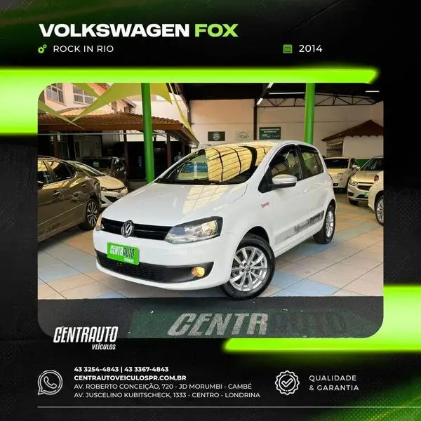Carro Volkswagen Fox 2014 1.6 VHT Rock in Rio (Flex)