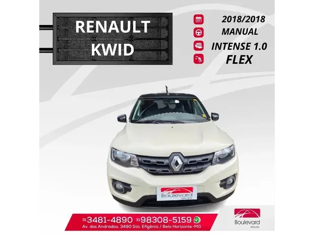 Carro Renault Kwid 2018 Zen 1.0 12v SCe (Flex)