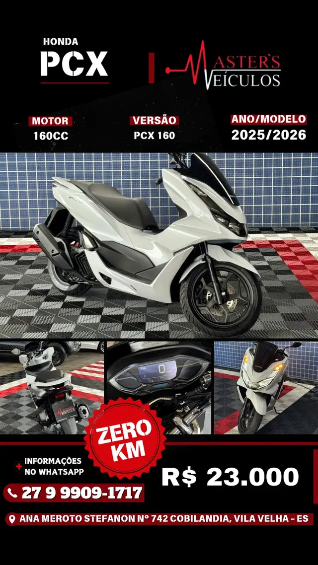 Moto Honda PCX 160 2026 CBS