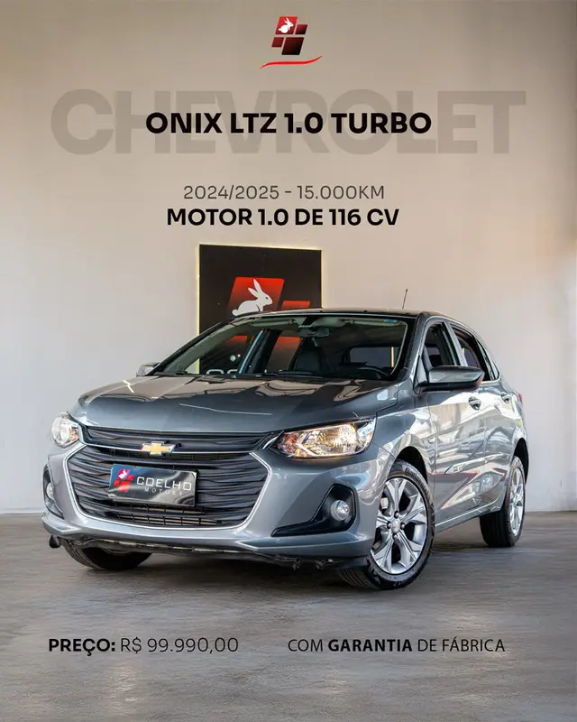 Carro Chevrolet Onix 2025 LTZ 1.0 Turbo (Aut.)