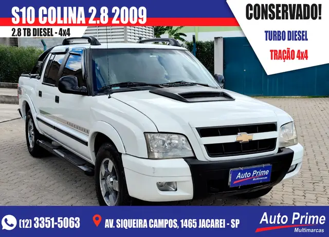 Carro Chevrolet S10 Cabine Dupla 2009 S10 Colina 4x2 2.8 Turbo Electronic (Cab Dupla)
