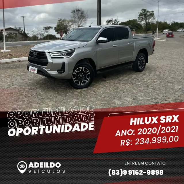 Carro Toyota Hilux Cabine Dupla 2021 SRX 2.8 TDI CD 4x4 (Aut)