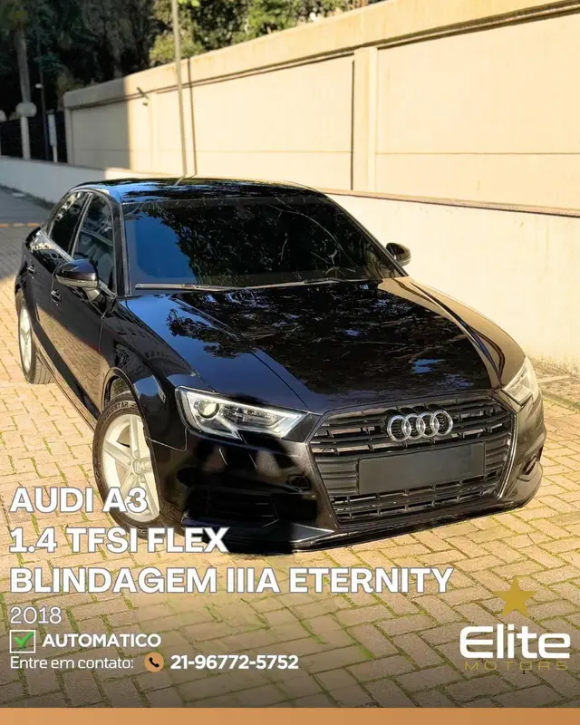 Carro Audi A3 Sportback 2018 1.4 Ambiente TFSI S Tronic