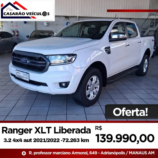 Carro Ford Ranger Cabine Dupla 2022 XLT 3.2 Turbodiesel 20V 4x4 (Aut)