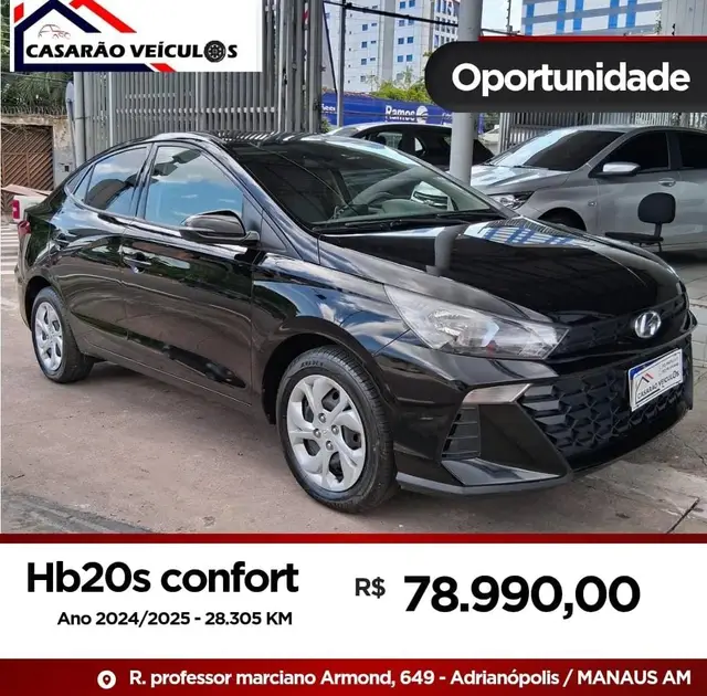 Carro Hyundai HB20S 2025 Comfort Plus 1.0