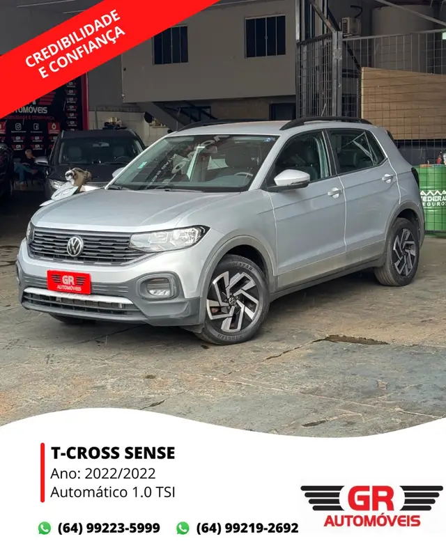 Carro Volkswagen T-Cross 2022 1.0 200 TSI Sense (Aut) (Flex)