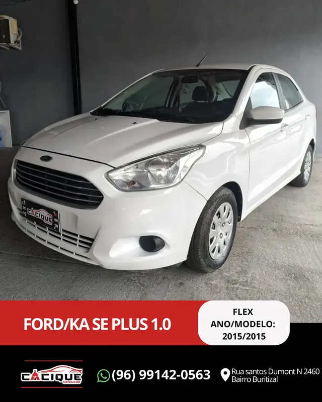 Carro Ford Ka Sedan 2015 SE 1.0 (Flex)