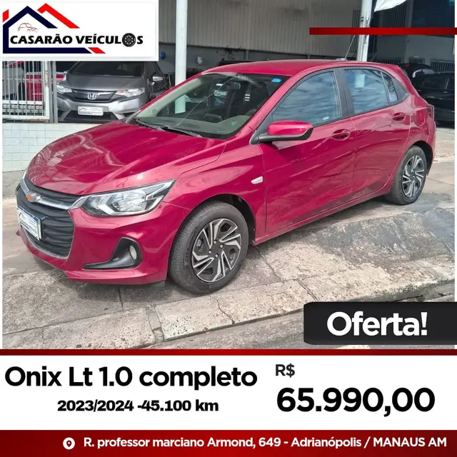 Carro Chevrolet Onix 2024 LT 1.0 Turbo