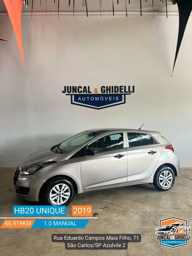 Carro Hyundai HB20 2019 1.0 Unique (Flex)