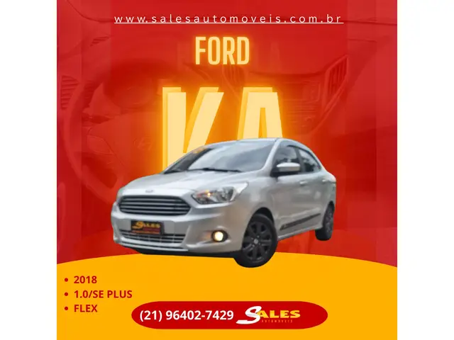 Carro Ford Ka 2018 1.0 SE Plus (Flex)