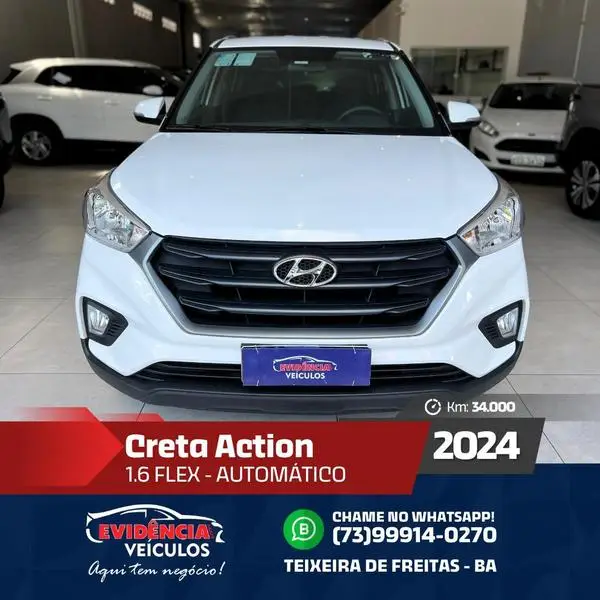 Carro Hyundai Creta 2024 Action 1.6 (Aut) (Flex)