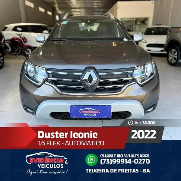 Carro Renault Duster 2022 Iconic 1.6 16V (Flex) CVT