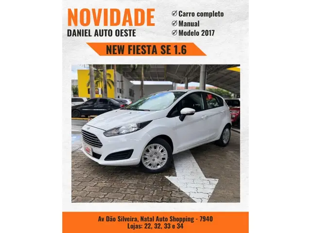 Carro Ford New Fiesta Hatch 2017 New Fiesta SE 1.6 16V