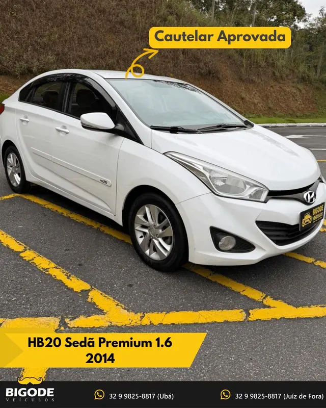 Carro Hyundai HB20S 2014 1.6 Premium (Flex)