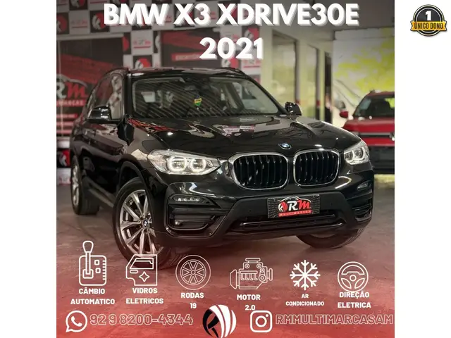 Carro BMW X3 2021 xDrive30e 2.0 Turbo Híbrido (Aut)