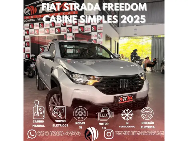 Carro Fiat Strada 2025 Freedom 1.3 Flex 8V CD