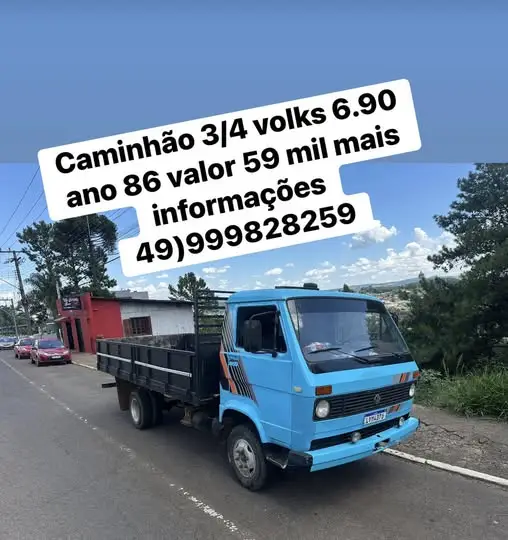 Caminhão Volkswagen 6.90 1986 Volkswagen 6.90