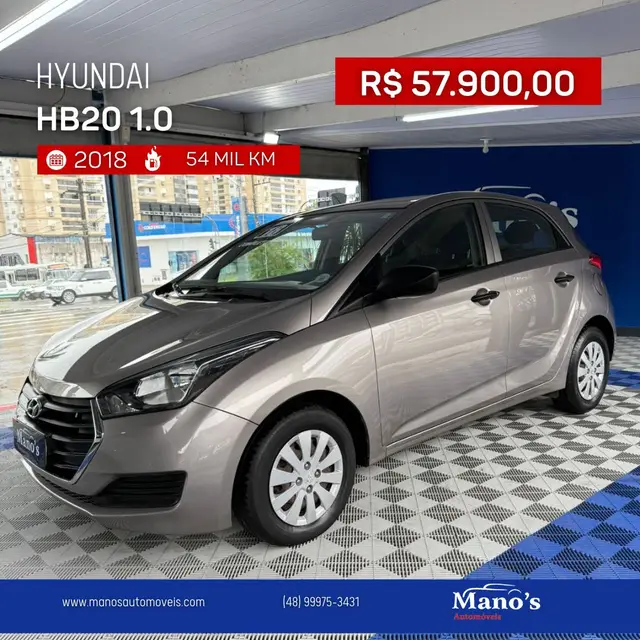 Carro Hyundai HB20 2018 1.0 Comfort (Flex)