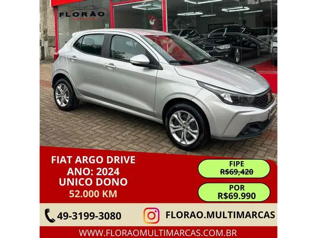 Carro Fiat Argo 2024 1.0