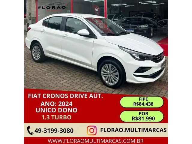 Carro Fiat Cronos 2024 Drive 1.3 (Aut.)