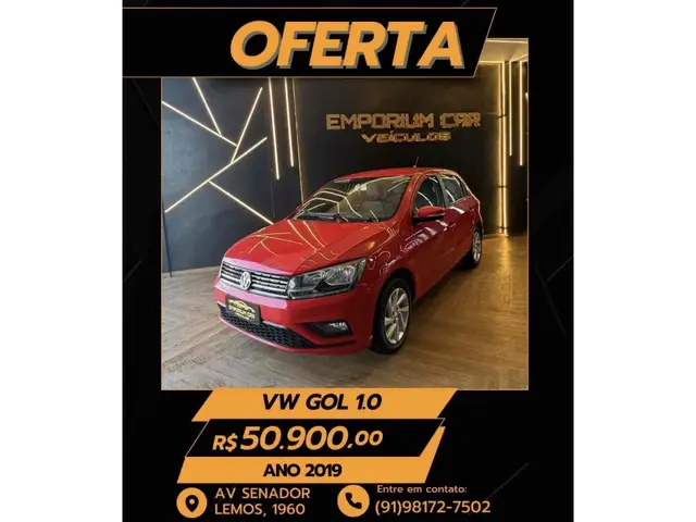 Carro Volkswagen Gol 2019 1.0 12v (Flex)