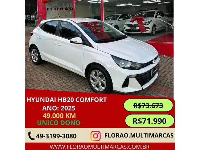 Carro Hyundai HB20 2025 Comfort 1.0 (Flex)