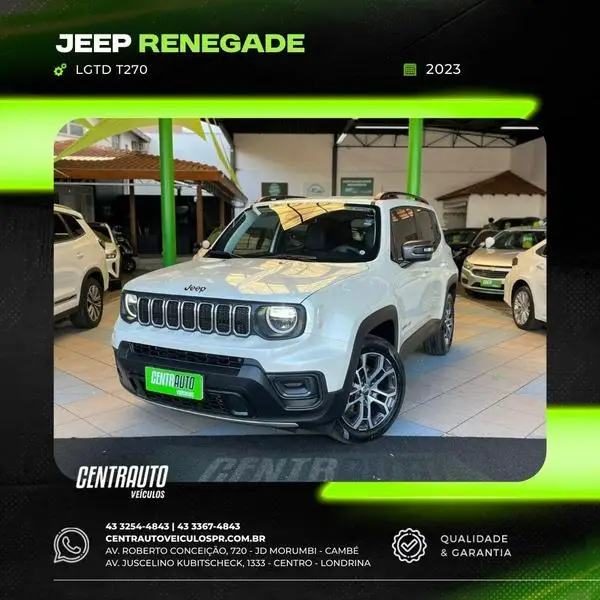 Carro Jeep Renegade 2023 Longitude T270 1.3 Turbo 4x2
