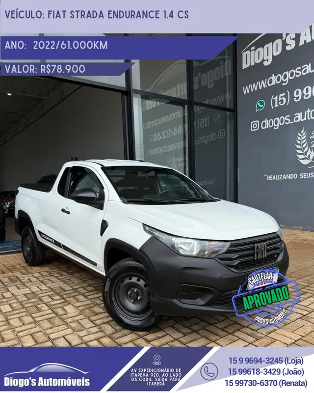 Carro Fiat Strada 2022 Endurance 1.4 CS